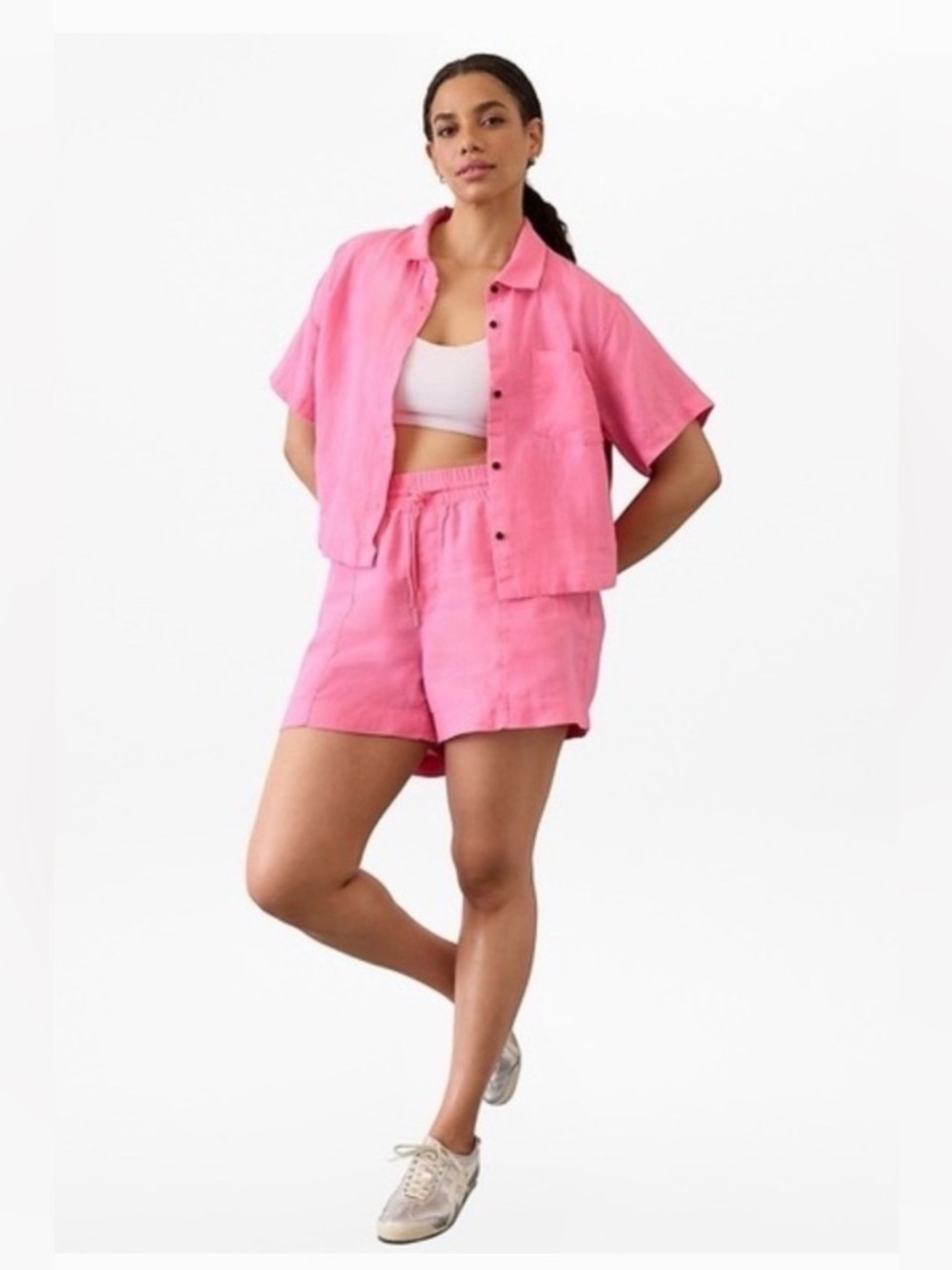 Athleta Retreat Linen shorts - Picture 5 of 8